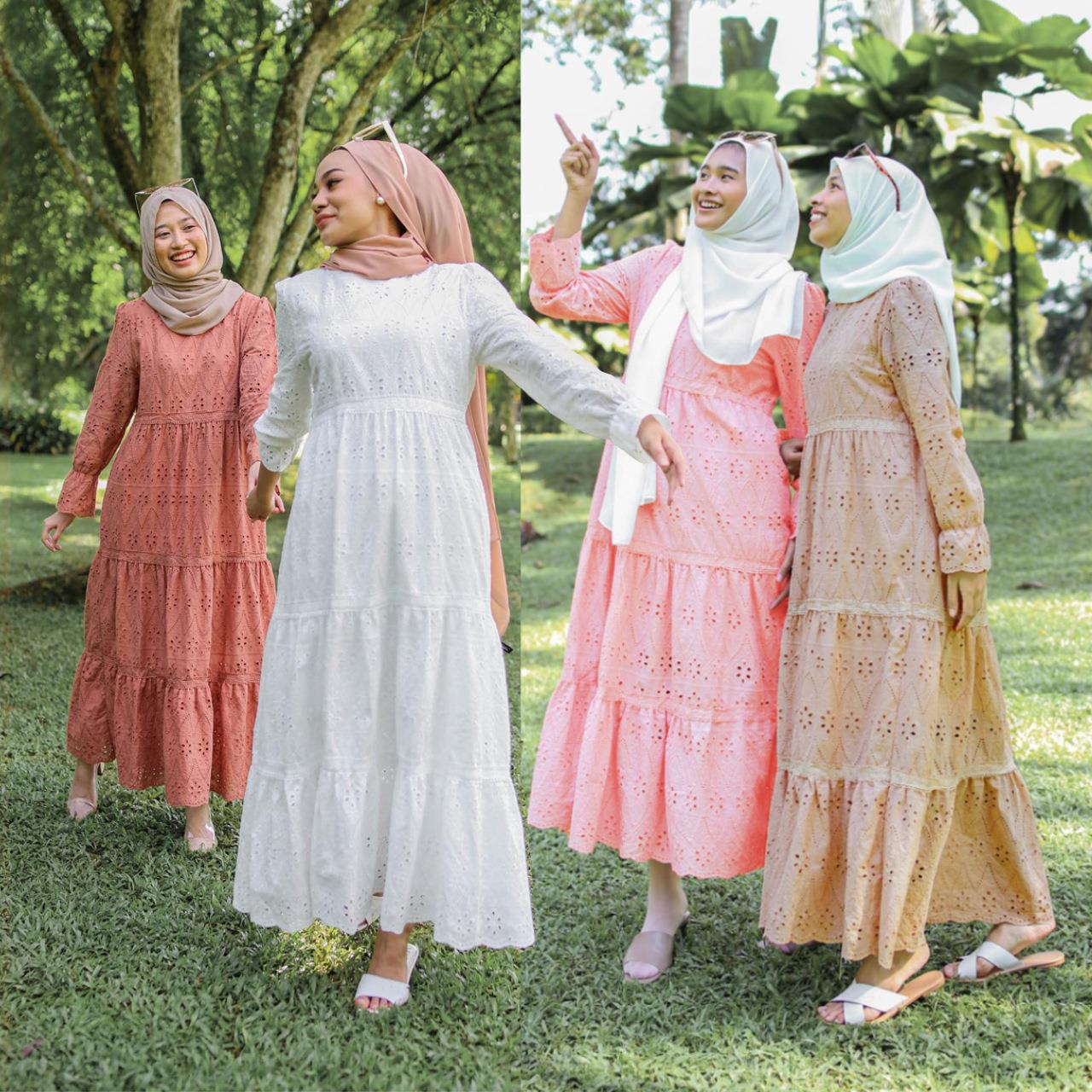 Ethnic Wear In Fashion - Indonesian Hollow Lace Dress Women's Wear