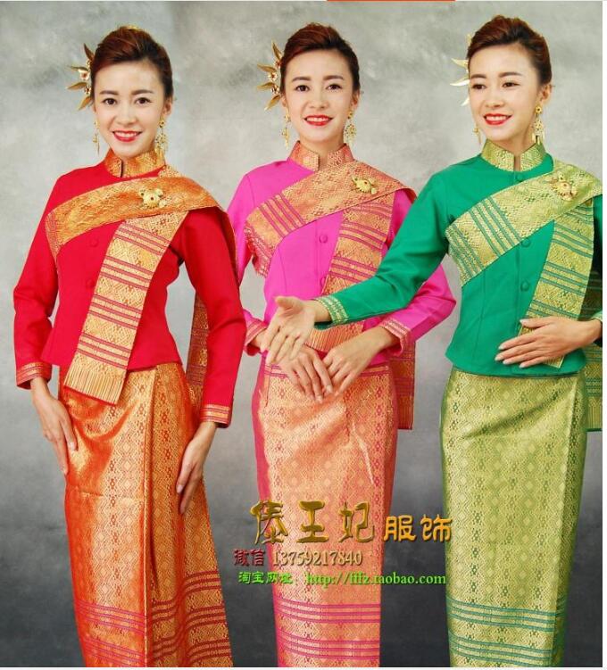 Batik Sarong Wrap - Waiter Uniform Thailand Hotel Suit Thai