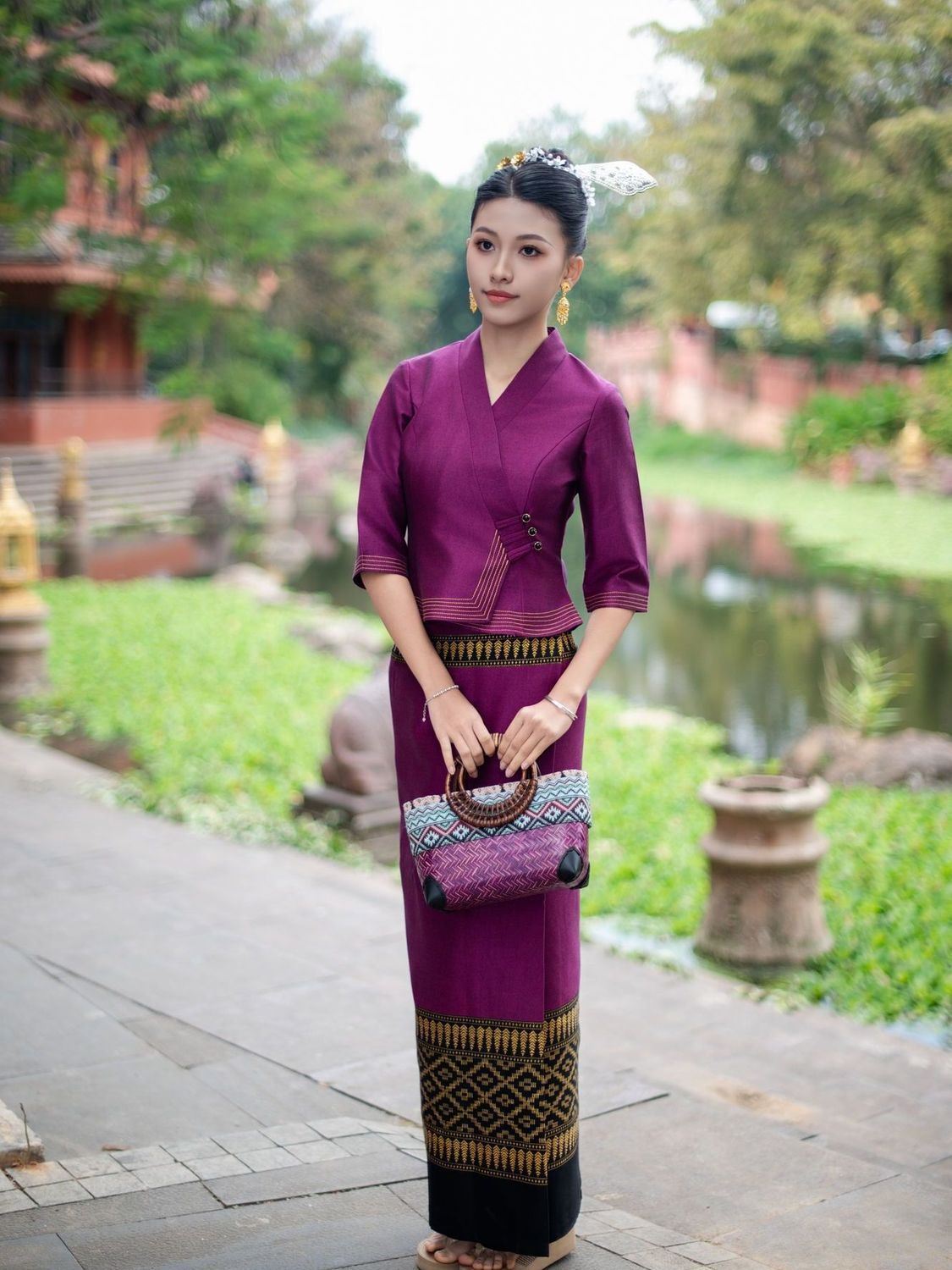 2pcs Thailand Myanmar Long-gyi - огляд і ціна Batik Sarong Wrap