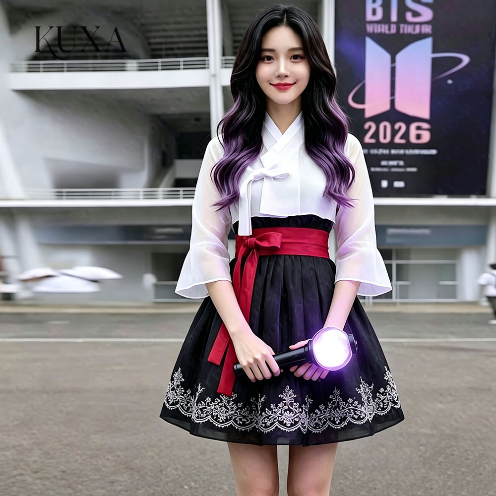 KUXA Modern Appliques Short Co - огляд і ціна Hanbok Modern Set
