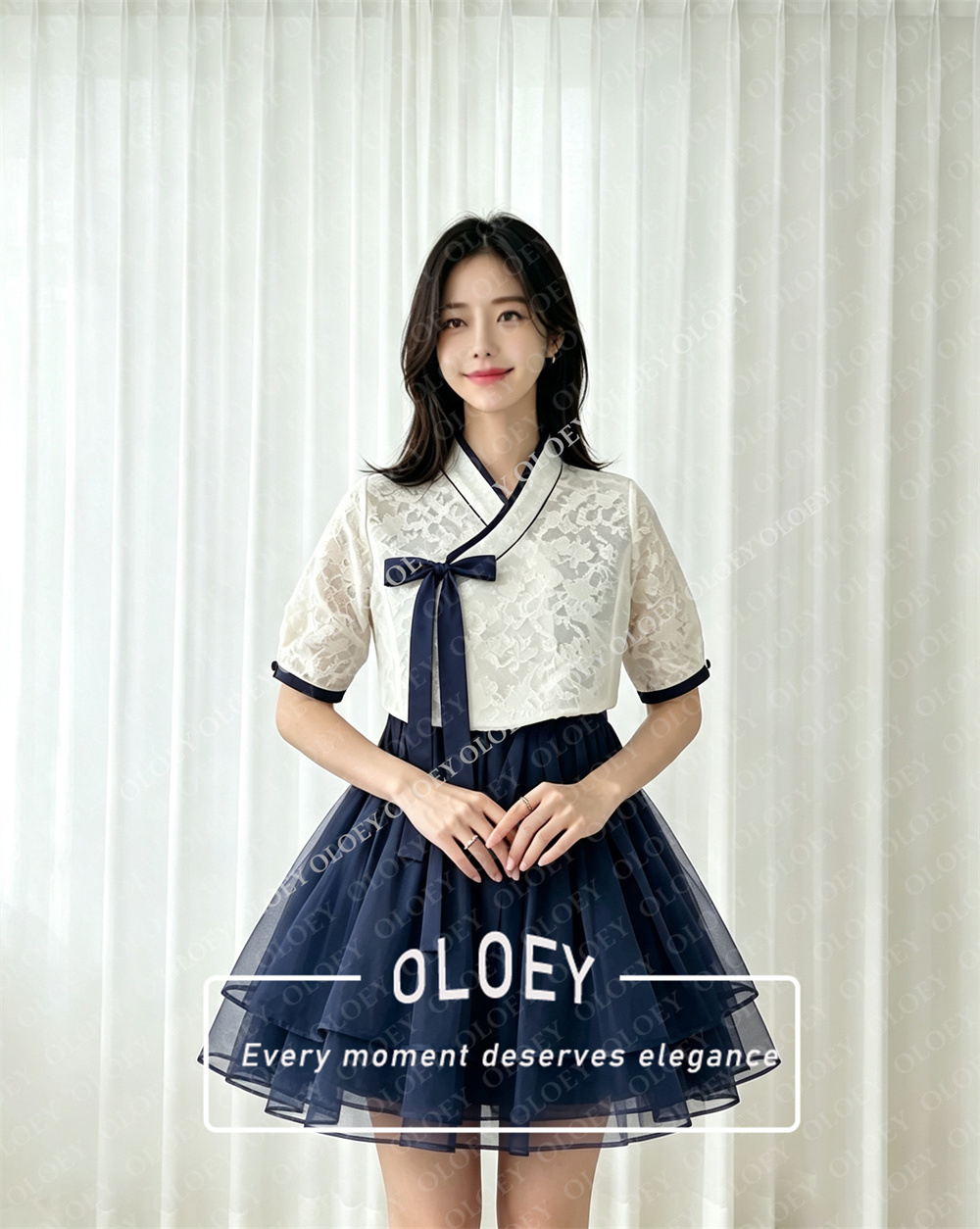 OLOEY Modern Black Short Conce - огляд і ціна Hanbok Modern Set