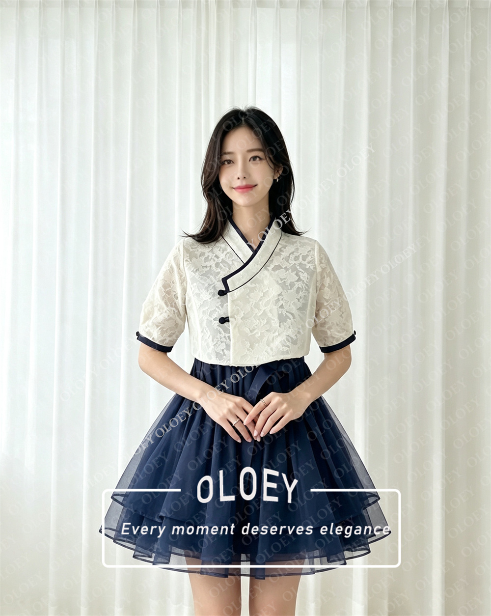 OLOEY Modern Black Short Conce - огляд і ціна Hanbok Modern Set
