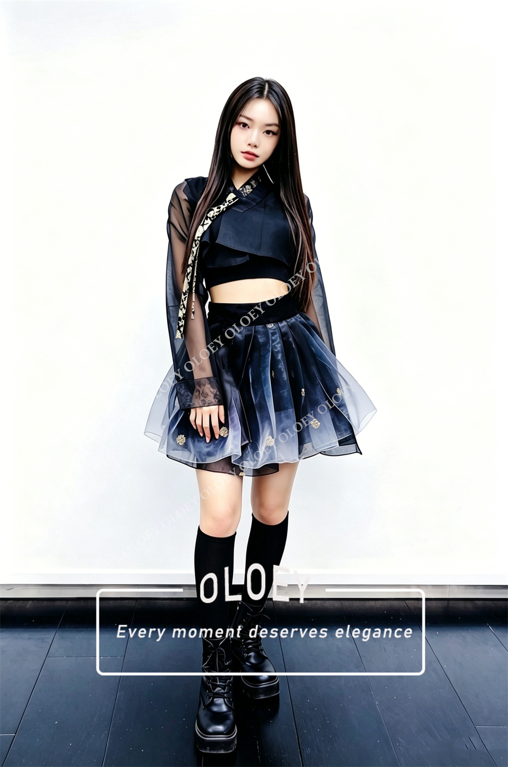 OLOEY Vintage Contrast Color S - огляд і ціна Hanbok Modern Set