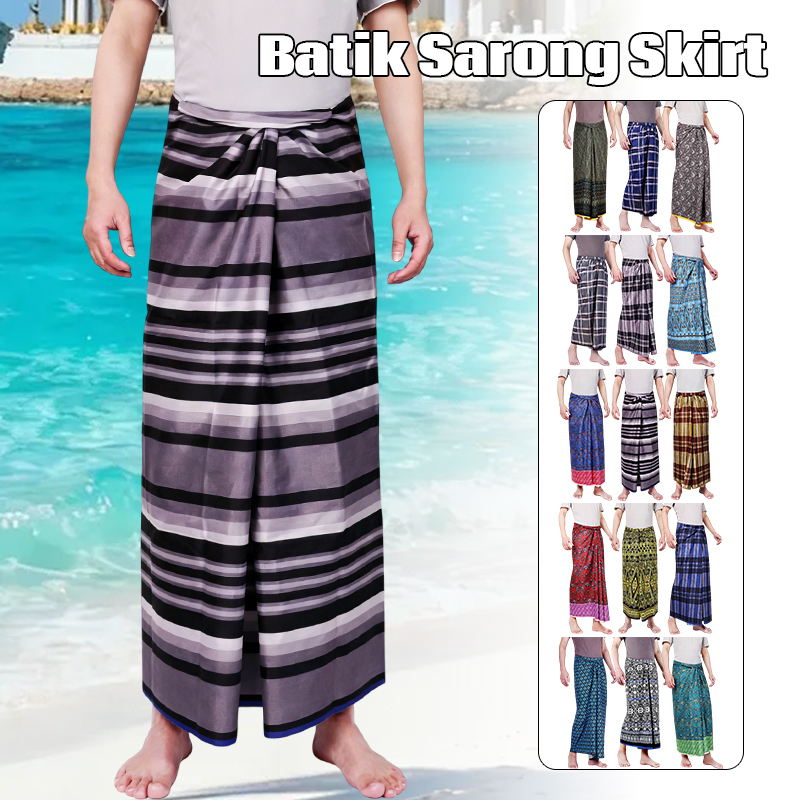 Men Women Batik Sarong Skirt E - огляд і ціна Batik Sarong Wrap