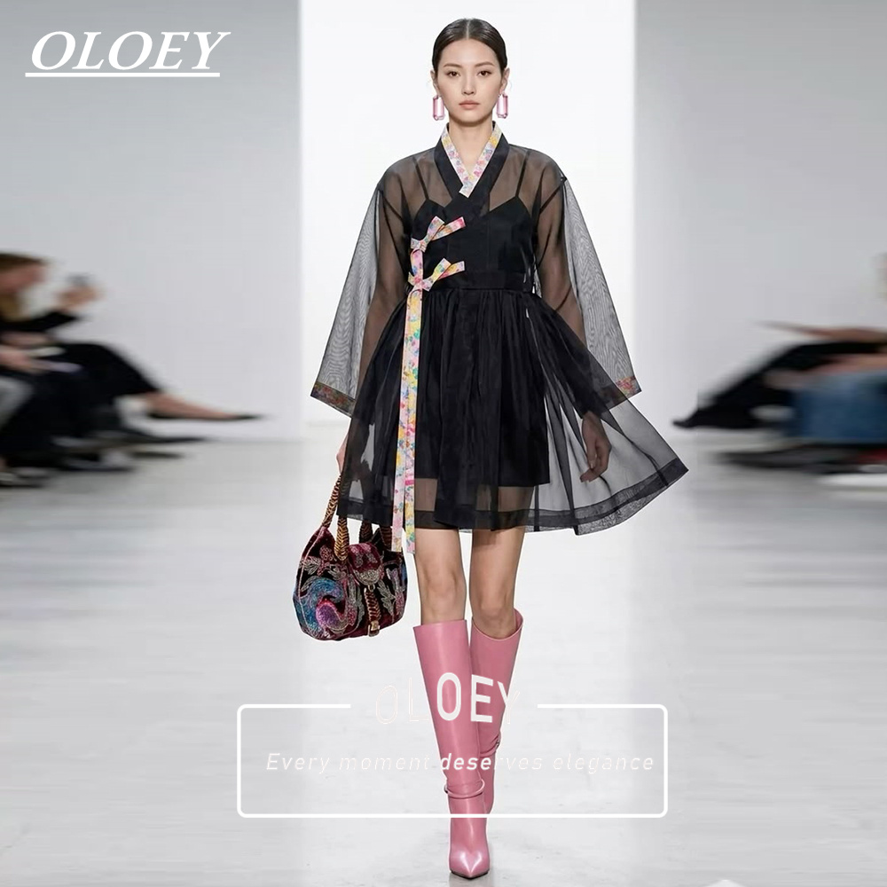 OLOEY Modern Black Short Conce - огляд і ціна Hanbok Modern Set