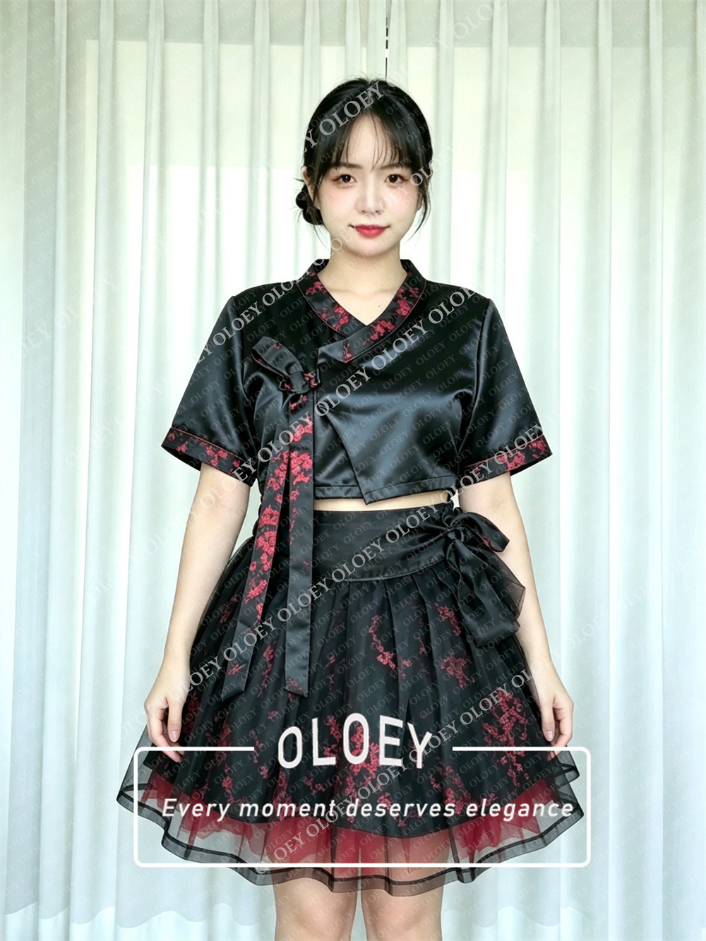OLOEY Modern Black Short Conce - огляд і ціна Hanbok Modern Set