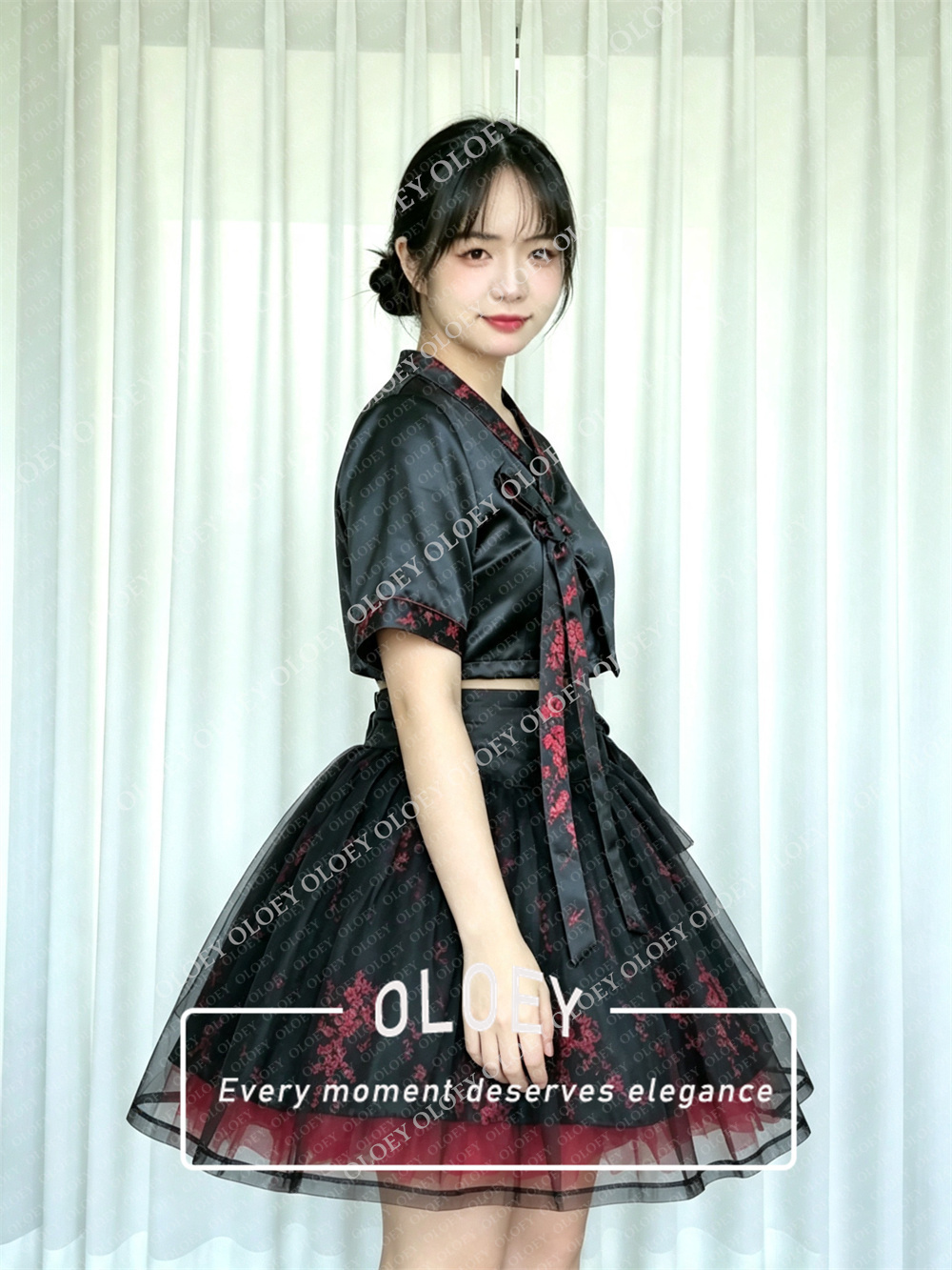 OLOEY Modern Black Short Conce - огляд і ціна Hanbok Modern Set