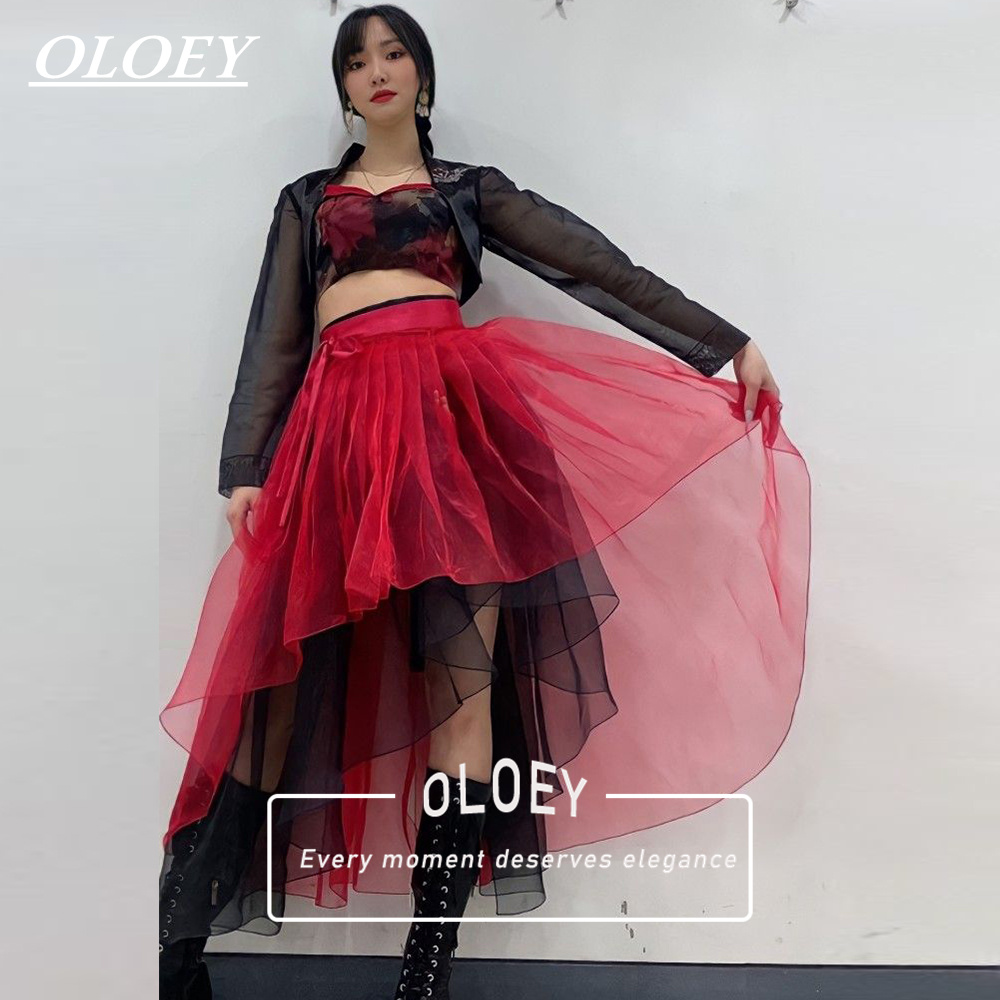 OLOEY Modern Red Black Concert - огляд і ціна Hanbok Modern Set