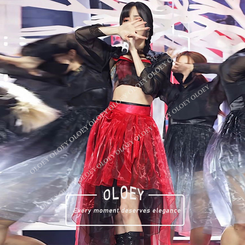 OLOEY Modern Red Black Concert - огляд і ціна Hanbok Modern Set