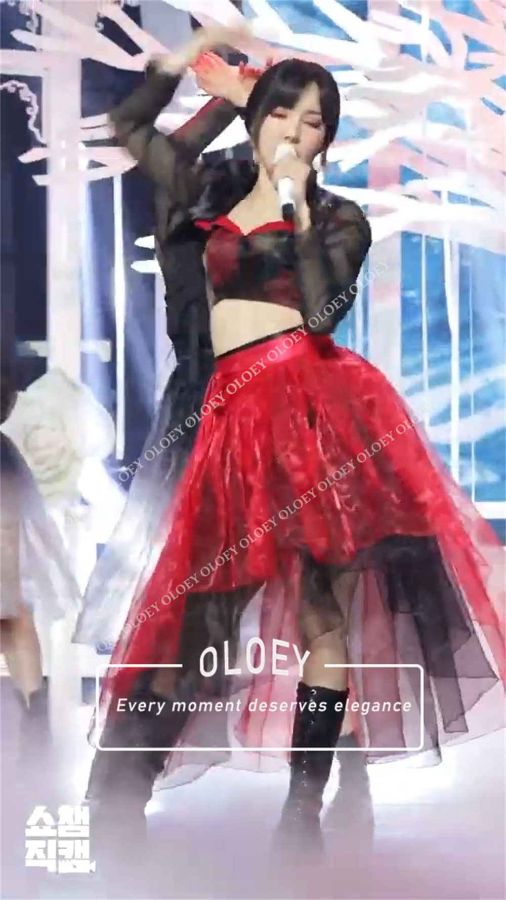 OLOEY Modern Red Black Concert - огляд і ціна Hanbok Modern Set