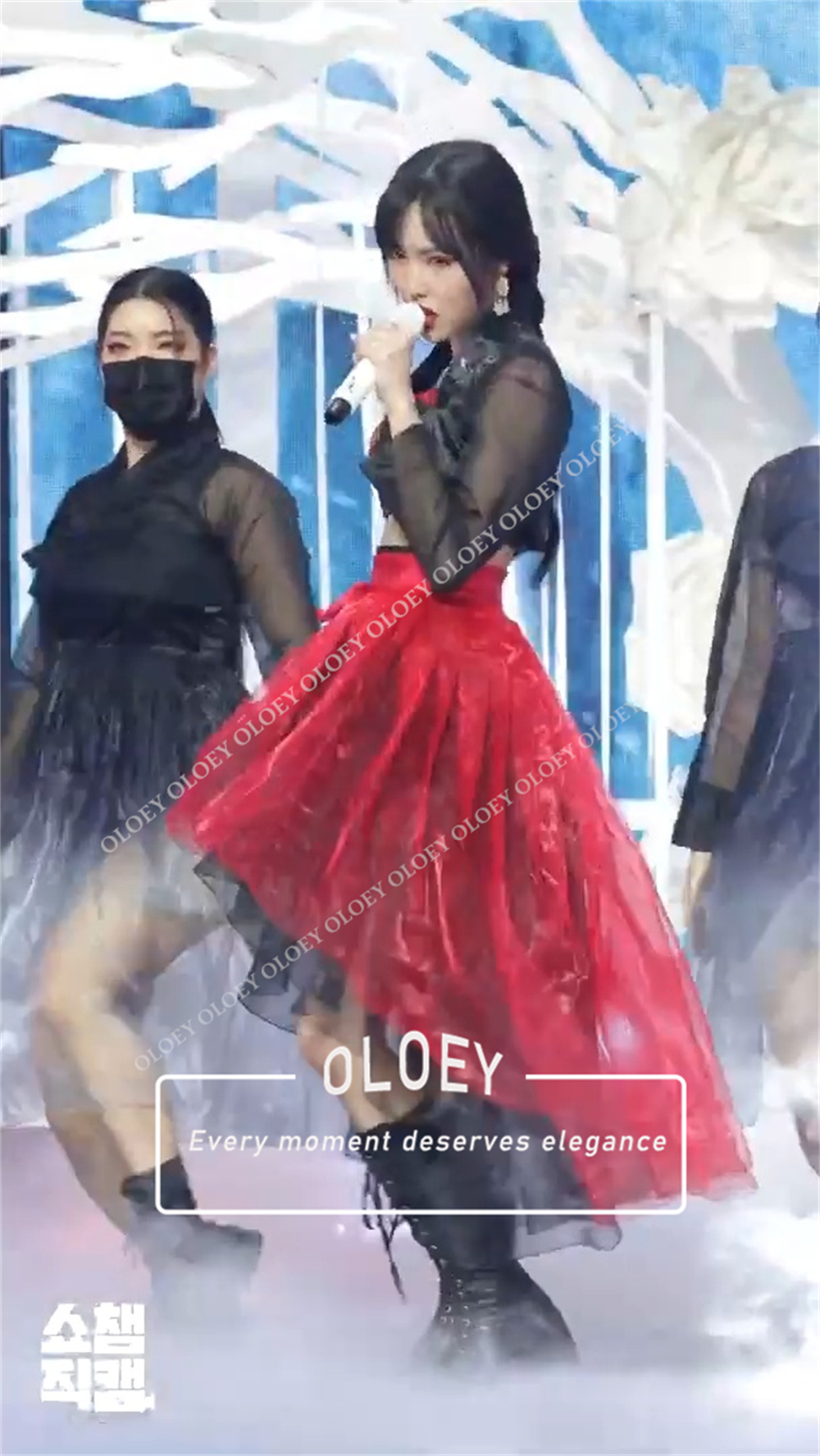 OLOEY Modern Red Black Concert - огляд і ціна Hanbok Modern Set