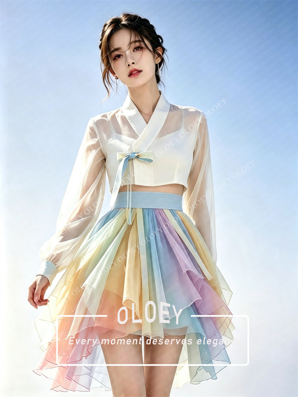 OLOEY Modern 3 PCS Short Conce - огляд і ціна Hanbok Modern Set